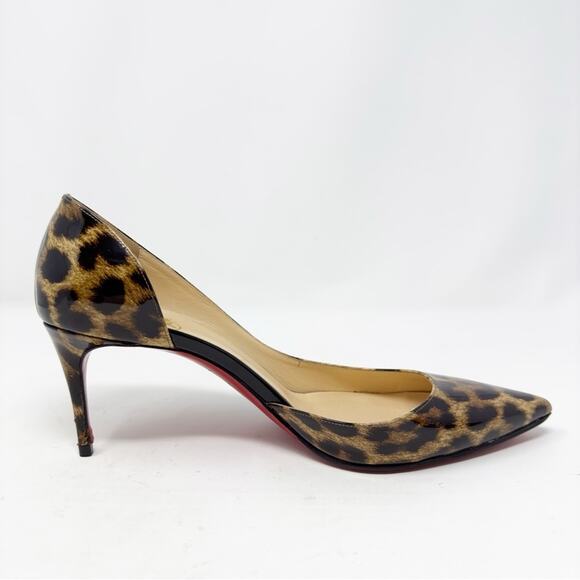 Christian Louboutin Iriza Patent Leopard Heels - Picture 13 of 15